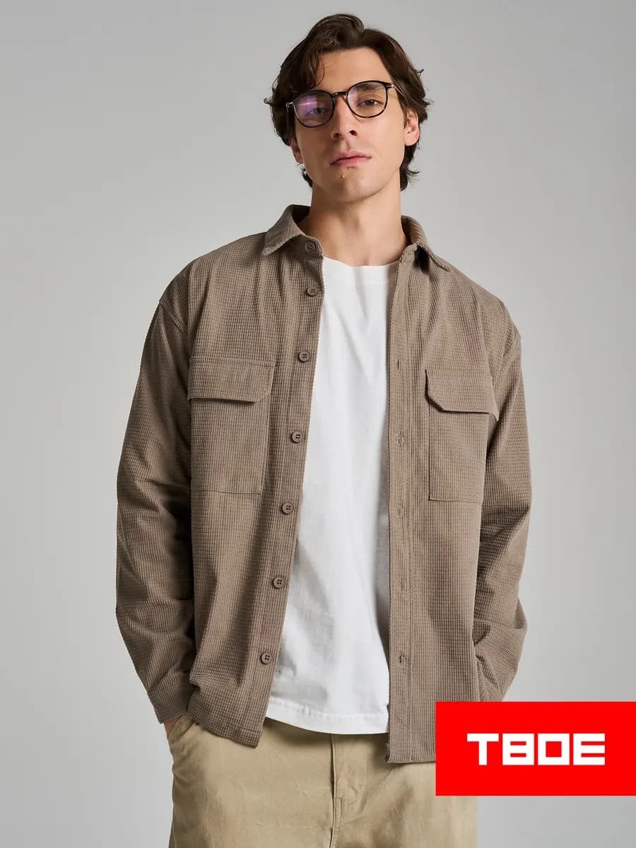 Рубашка вельветовая классическая