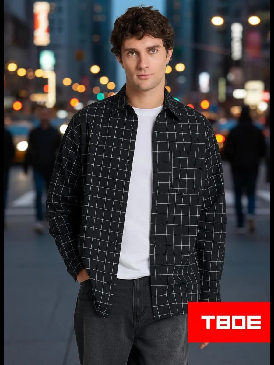 Рубашка фланелевая в клетку