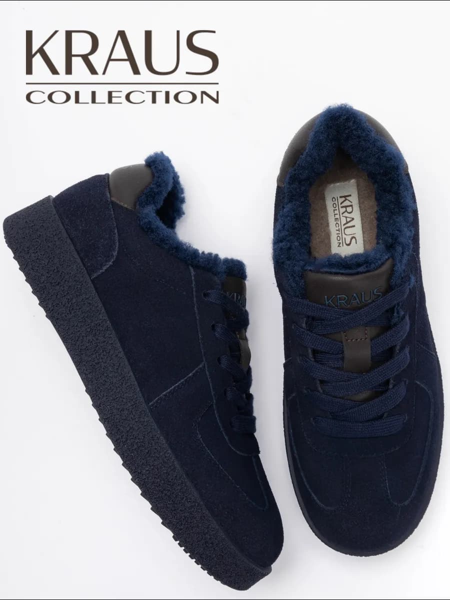 Кеды женские зимние замшевые - фото 1