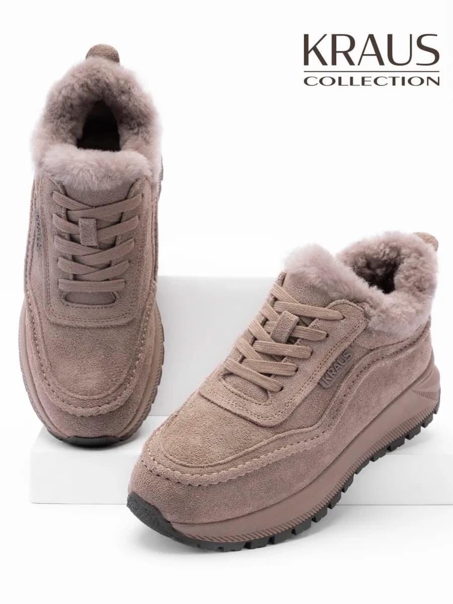 Ботинки женские зимние на платформе