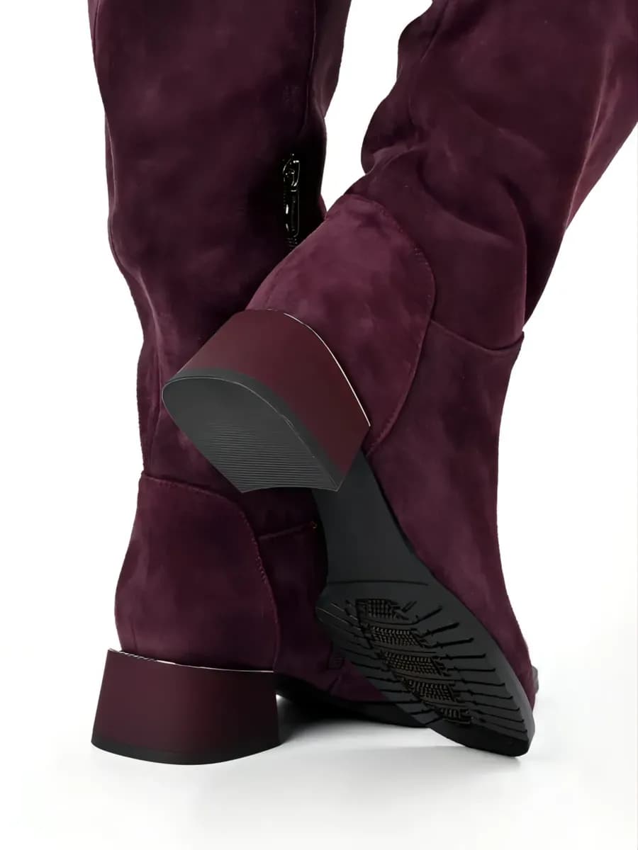 Сапоги зимние на полную икру и широкую ногу высокие