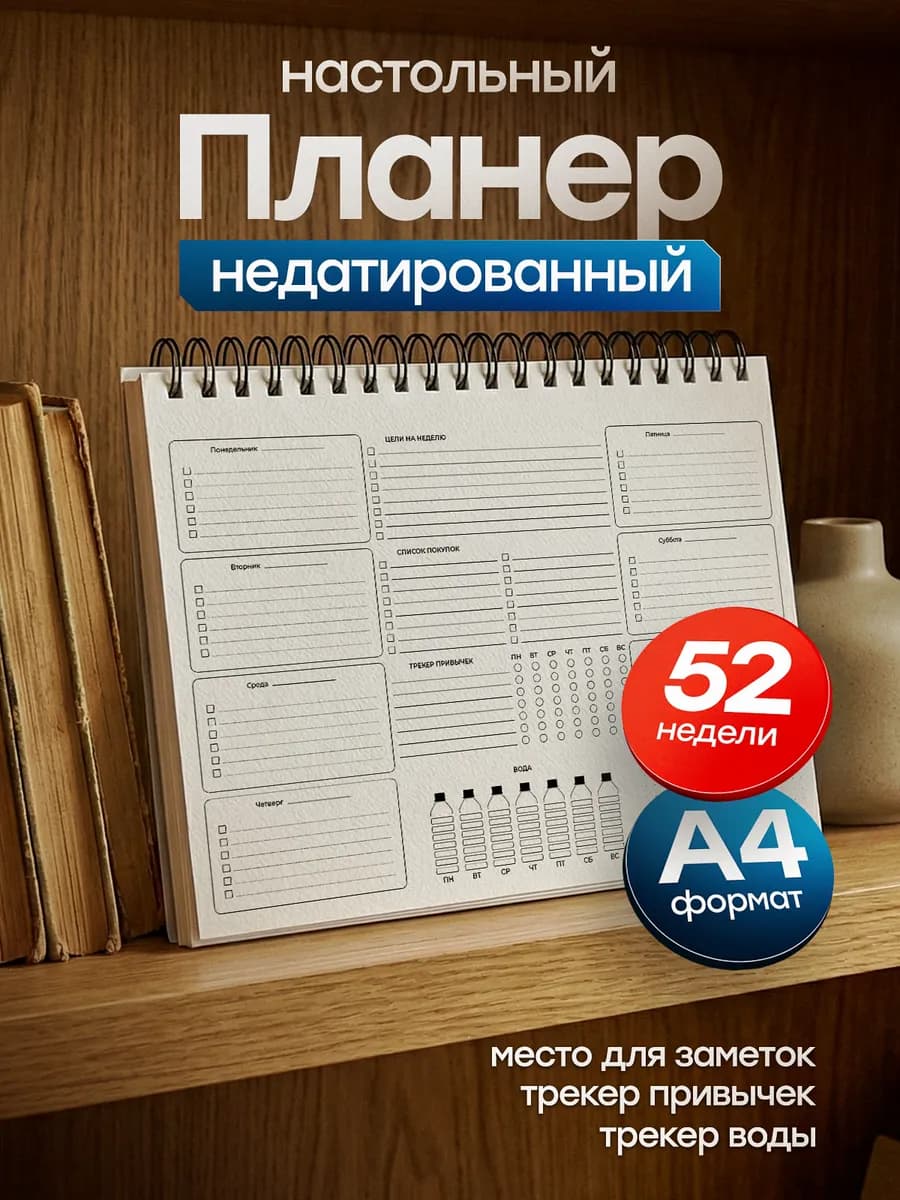 Планер настольный А4 недатированный на год