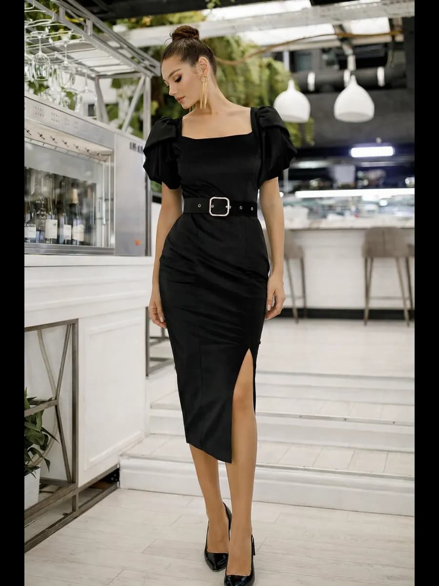 Платье бархатное праздничное вечернее