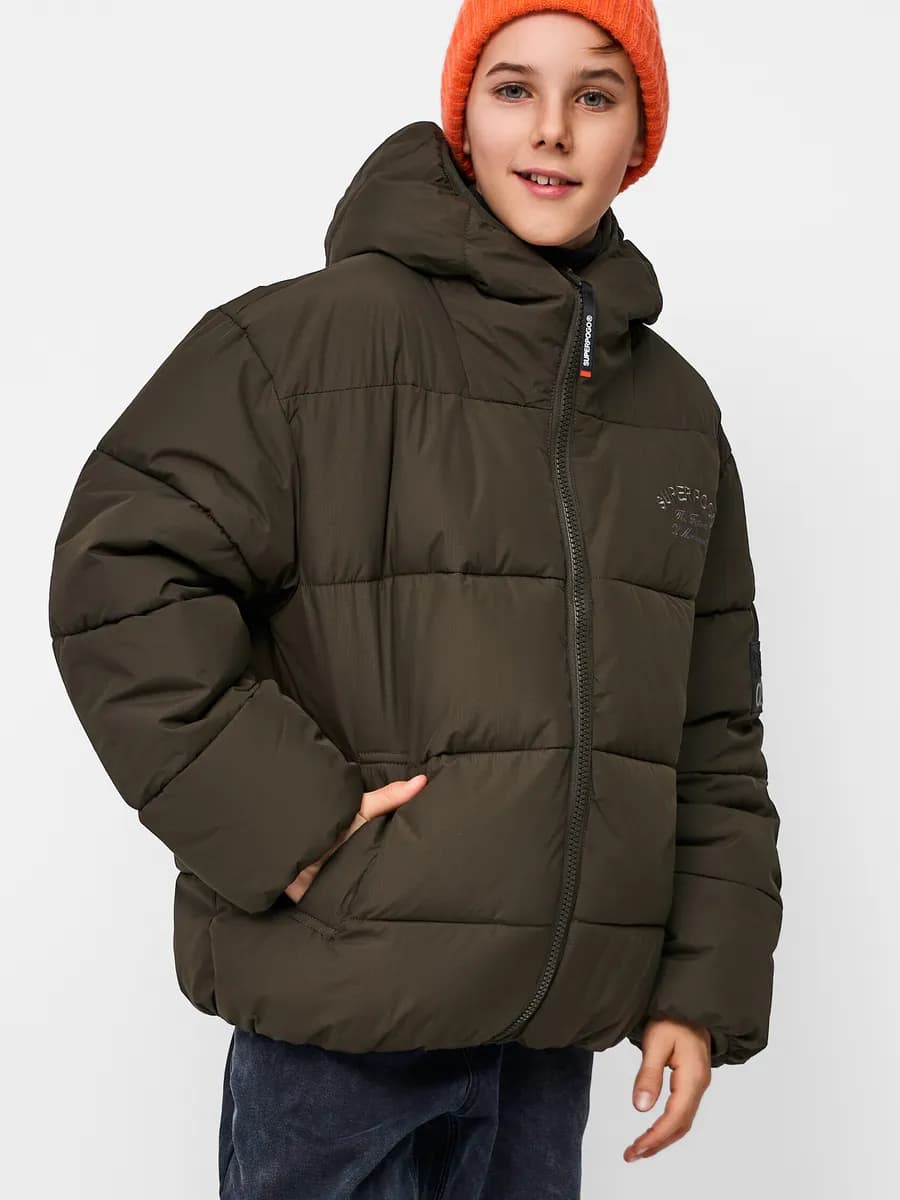 Куртка зимняя оверсайз хаки