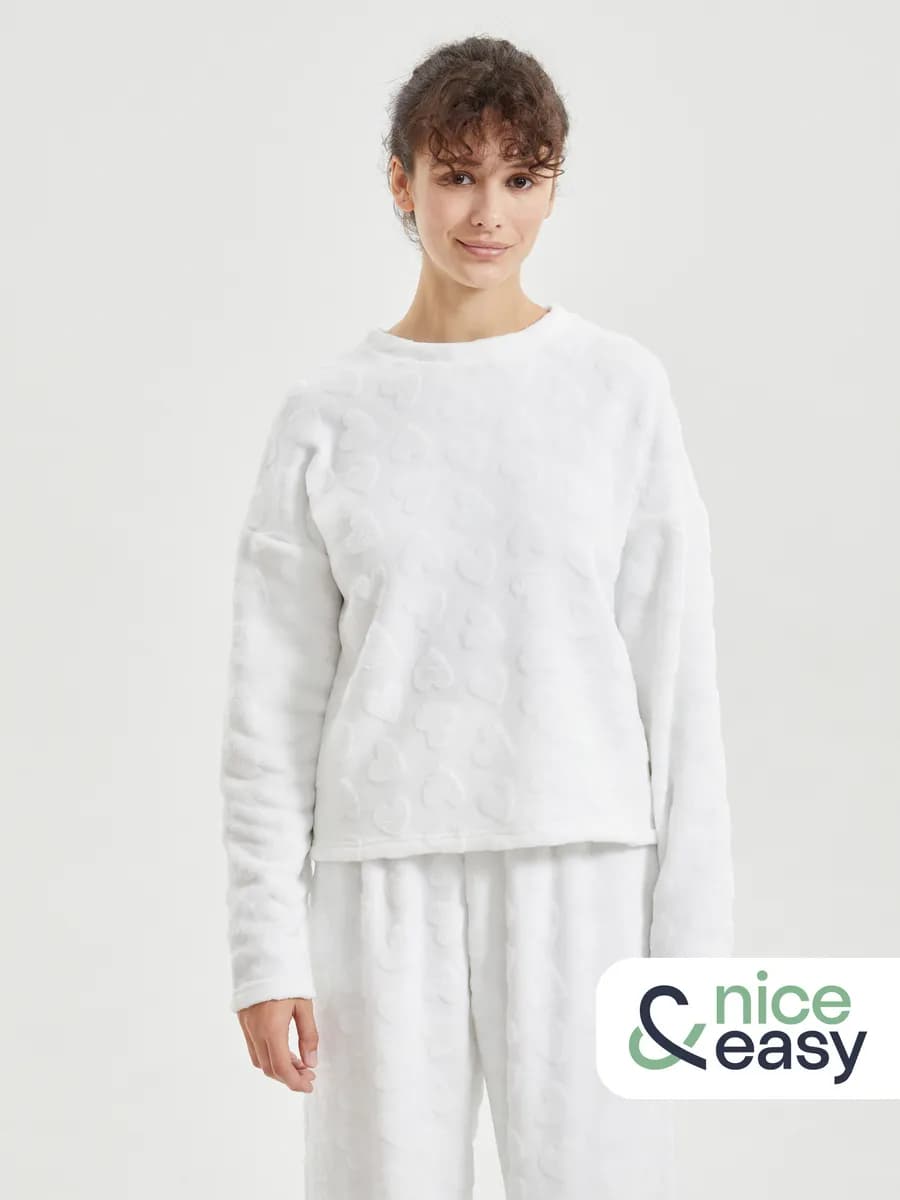 Женский джемпер-свитшот из экомеха - фото 1