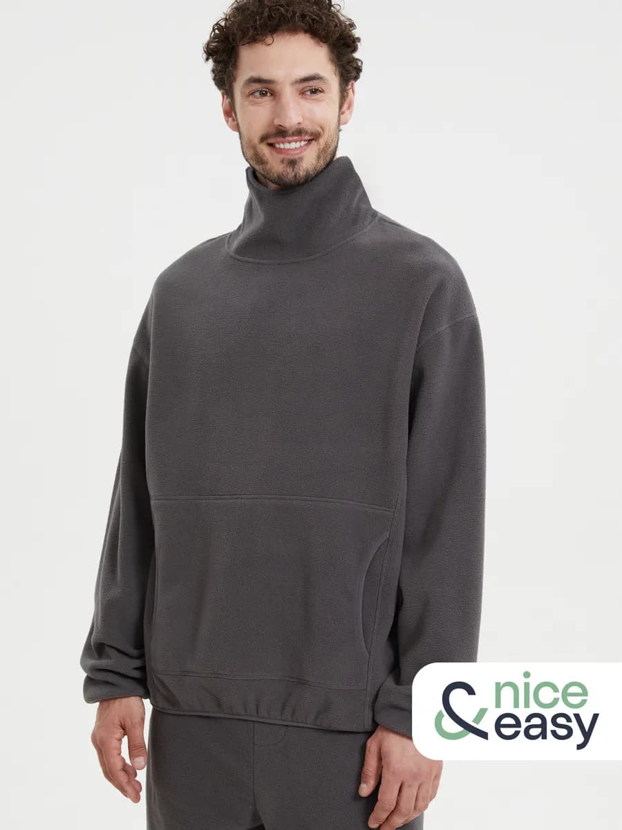 Мужской худи из флиса с капюшоном - фото 1