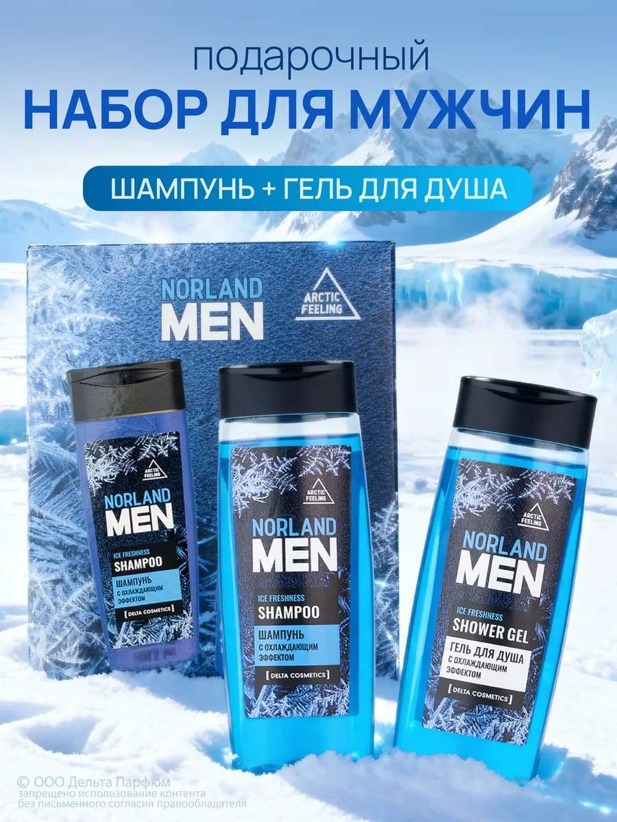Подарочный набор Norland Men Ice Freshness 2в1 мужской