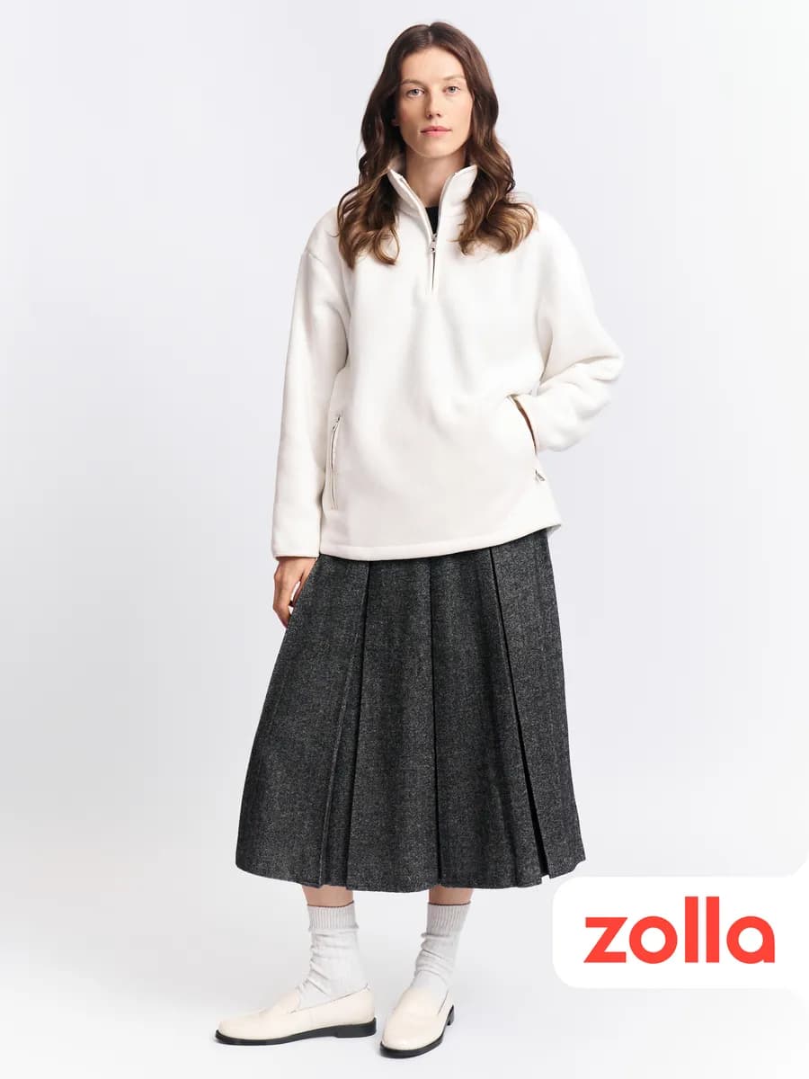 Женская юбка миди в складку