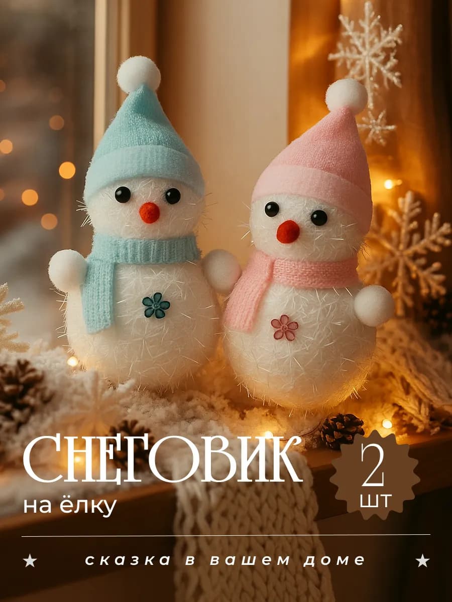 Снеговики новогоднее украшение