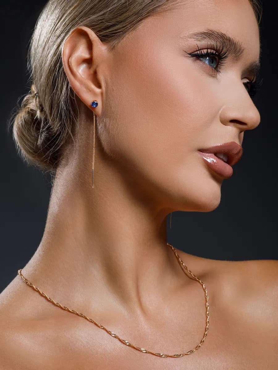 Цепочка кручёная на шею бижутерия