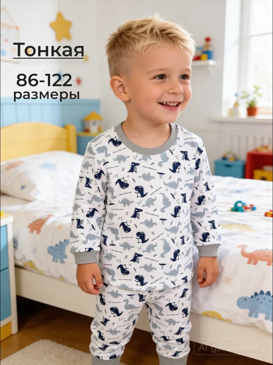 Пижама тонкая детская