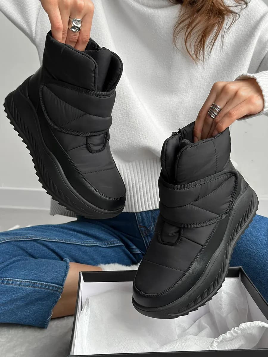 Дутики зимние на липучке непромокаемые