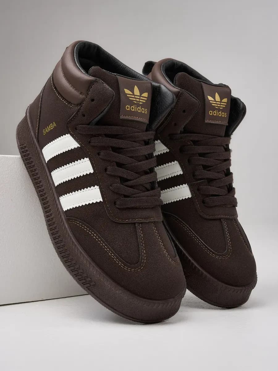 Кроссовки зимние стильные высокие с мехом