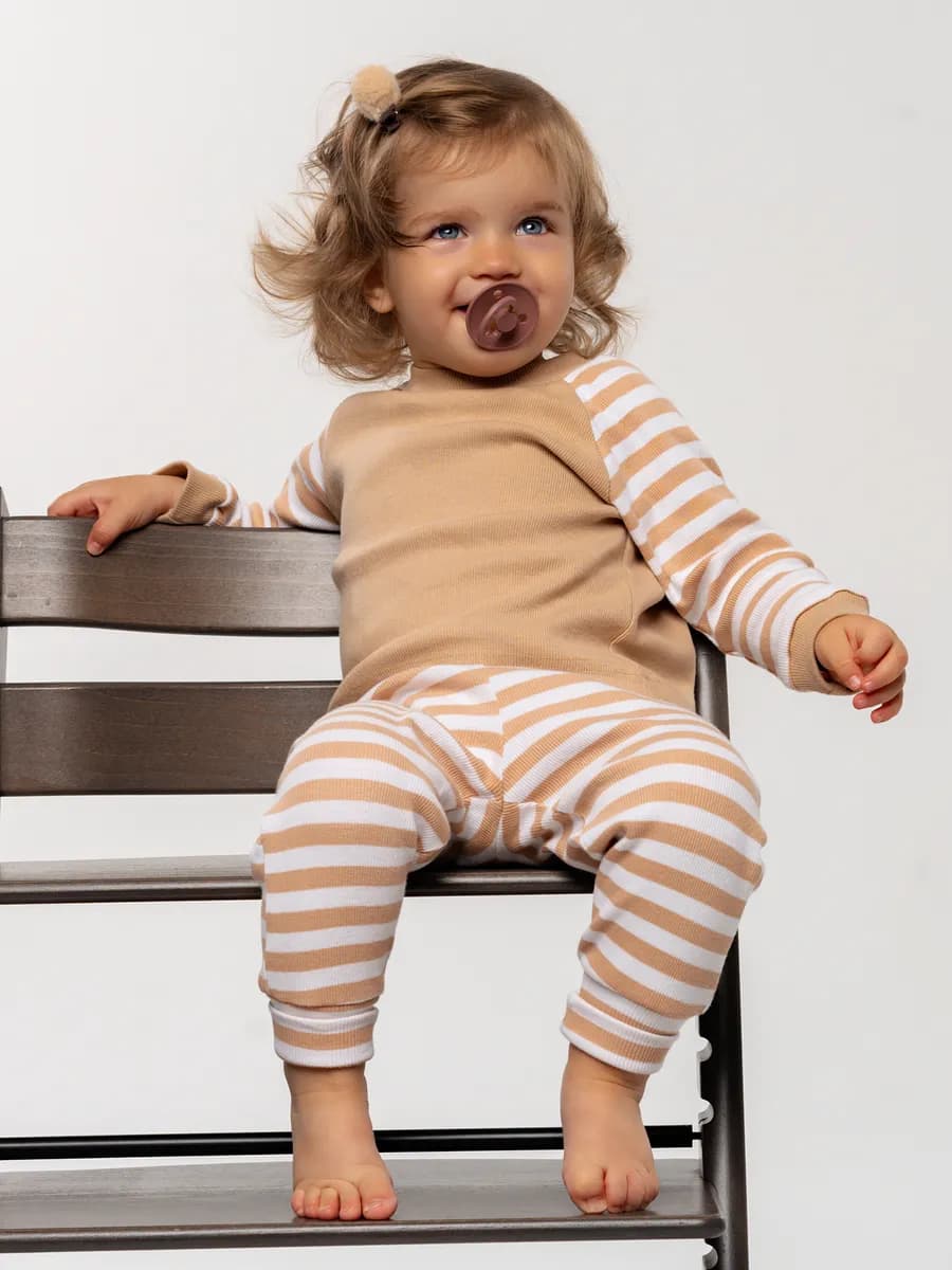 Домашний костюм лонгслив с лосинами в садик - фото 1