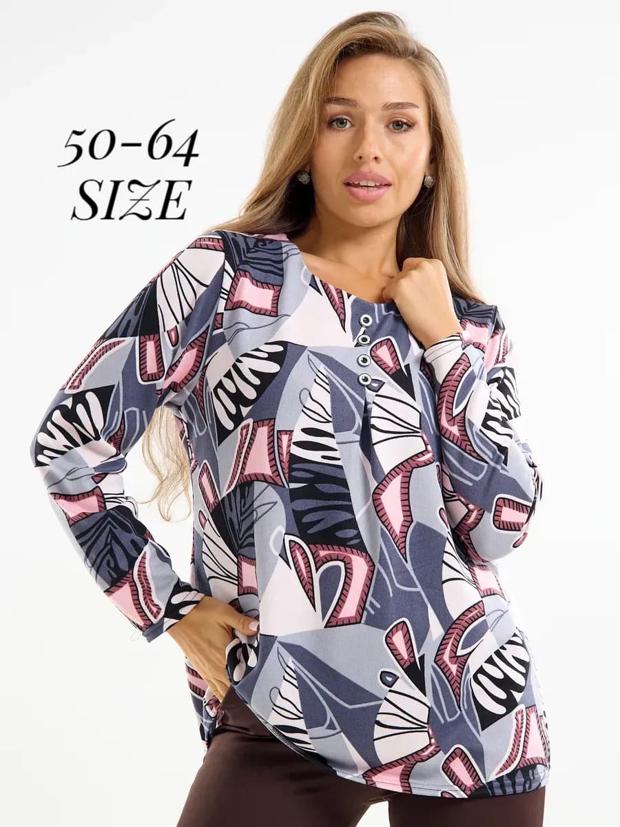 Кофта больших размеров теплая