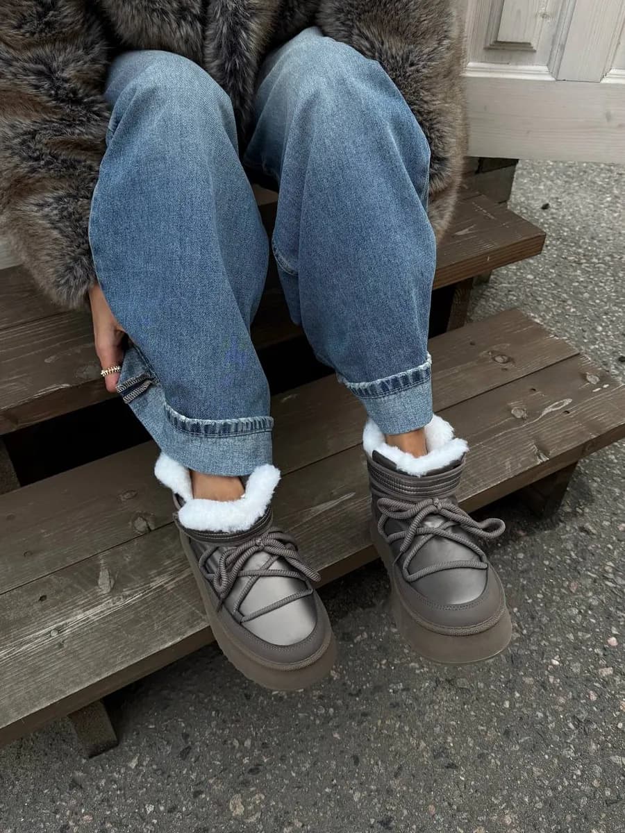 Угги женские короткие с меховой подкладкой