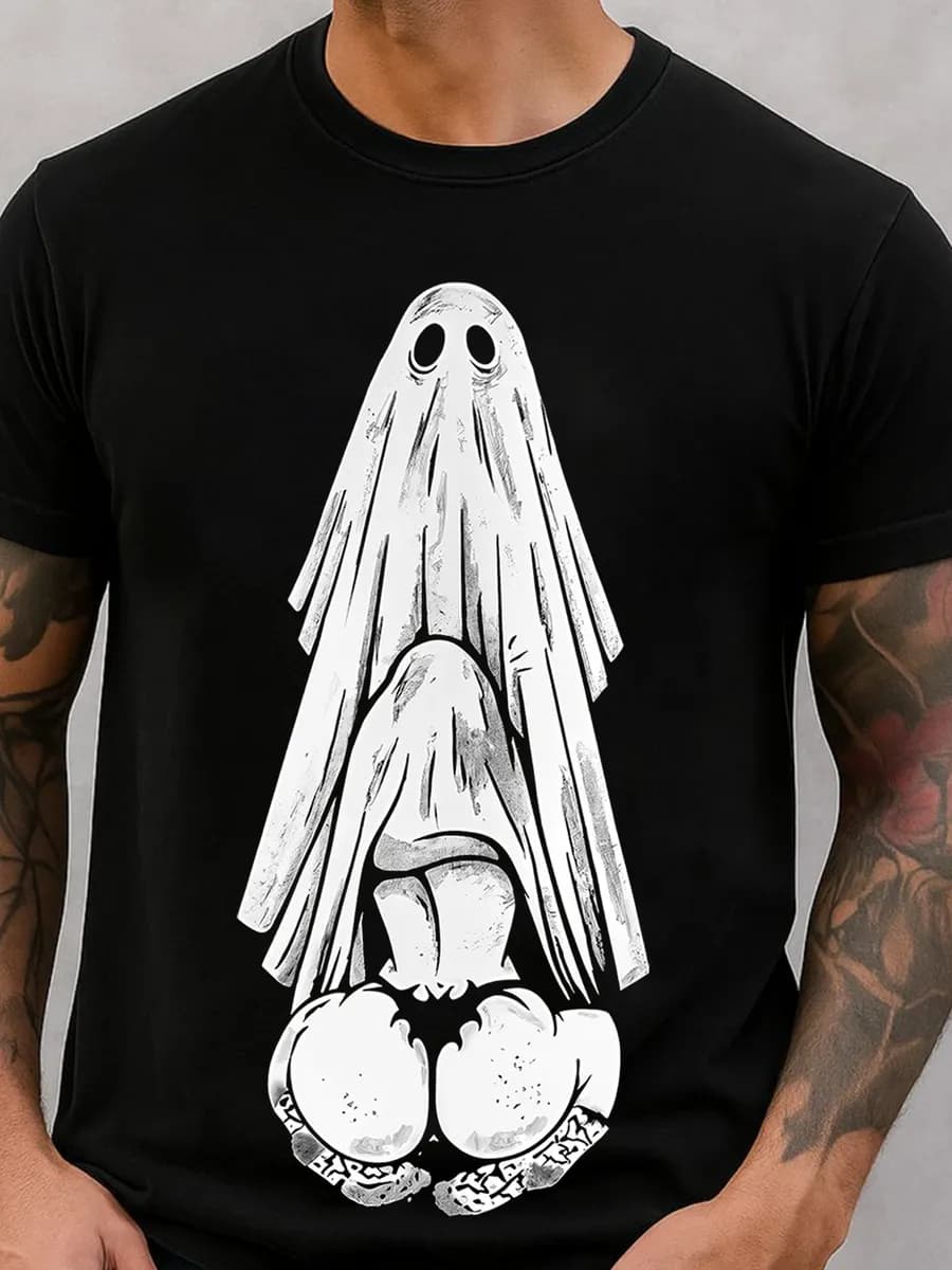 Футболка с принтом привидение