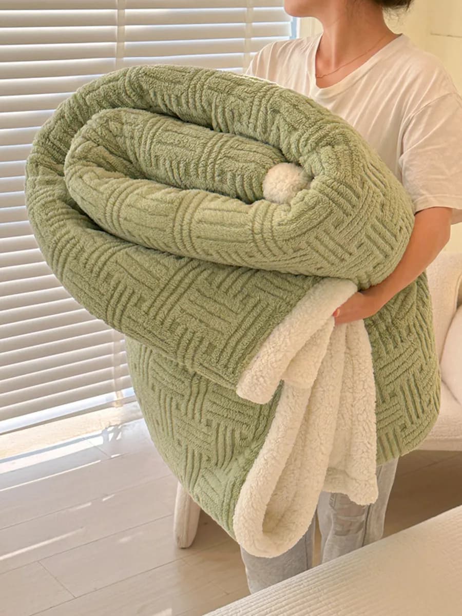 Плед в европейском стиле 180х200 см Всесезонное