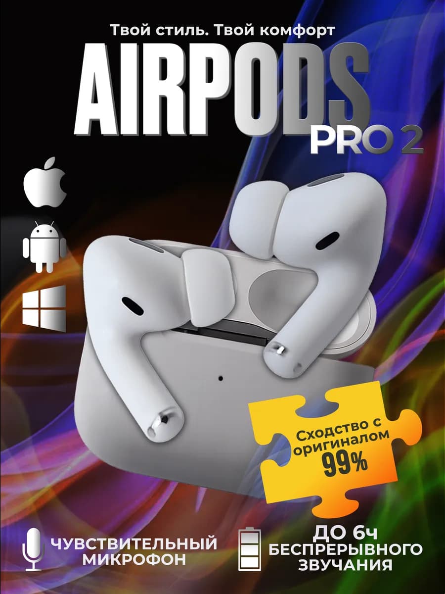 Наушники беспроводные AirPods PRO 2 Белые