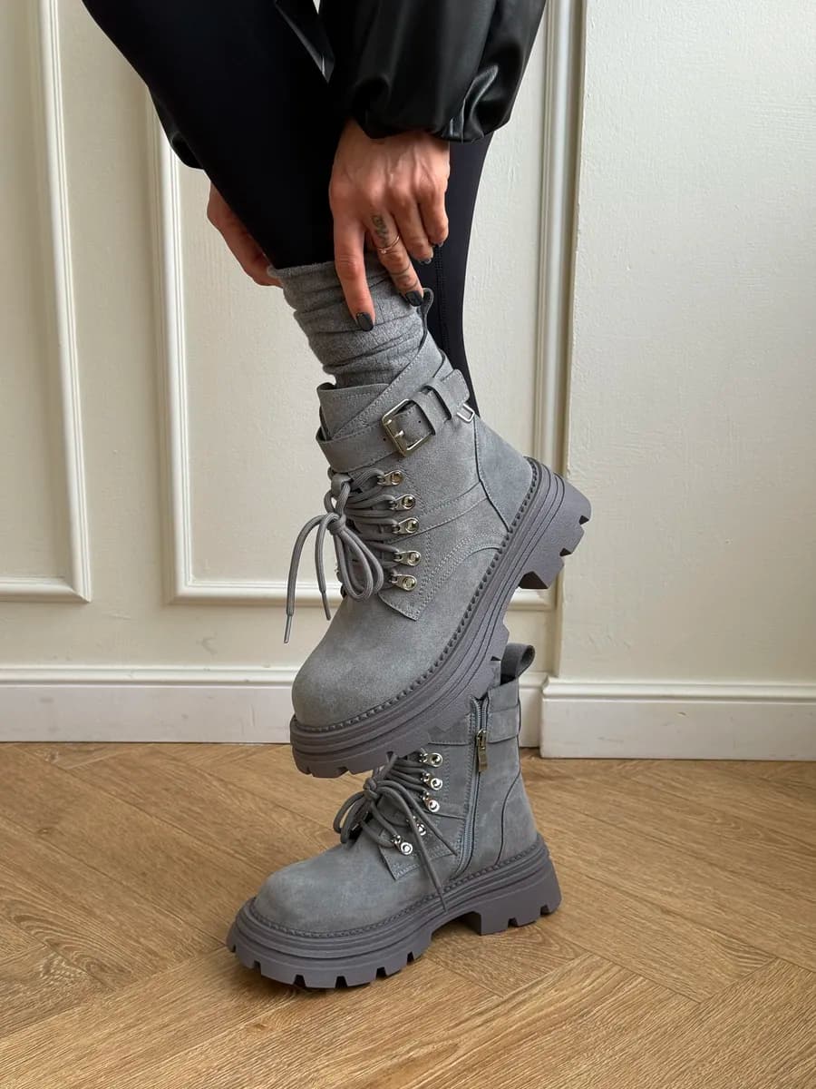 Ботинки зимние с натуральным мехом - фото 1