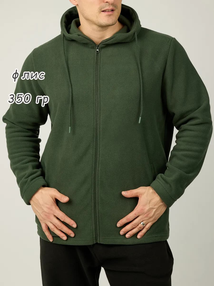 Толстовка флисовая оверсайз с капюшоном