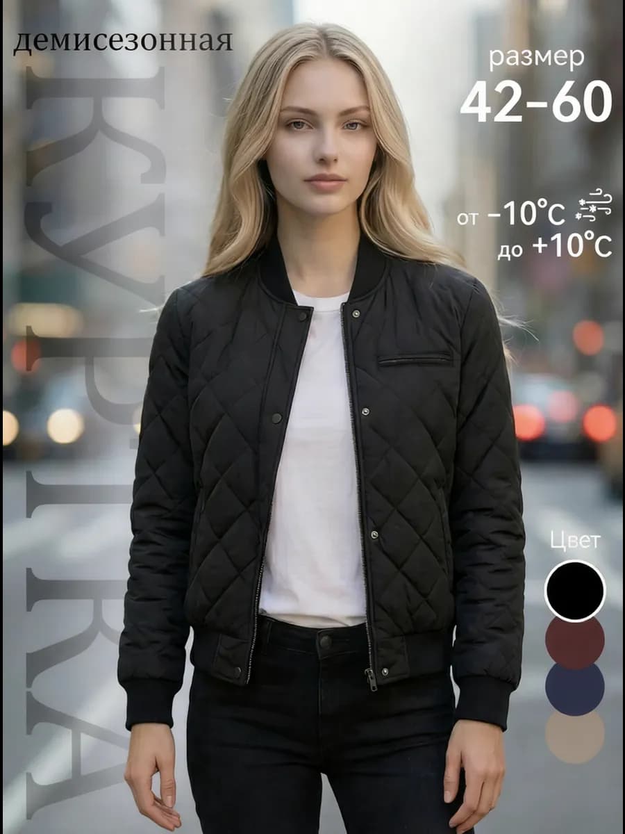 Куртка весенняя демисезонная короткая