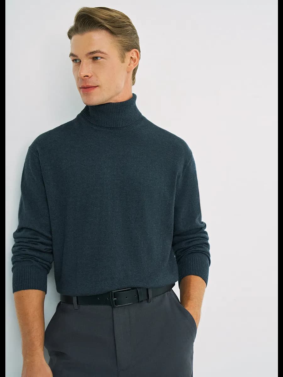 Водолазка с горлом утепленная