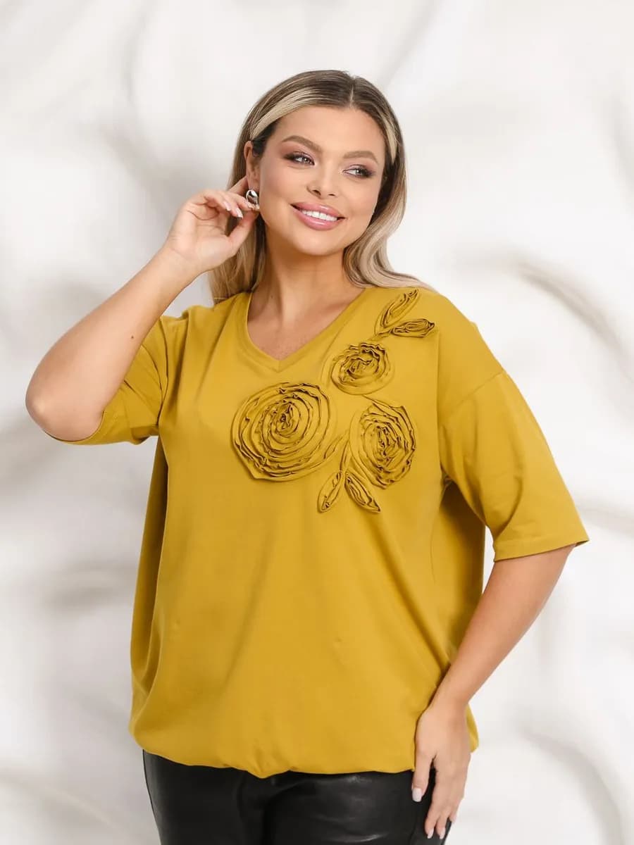 Футболка нарядная больших размеров