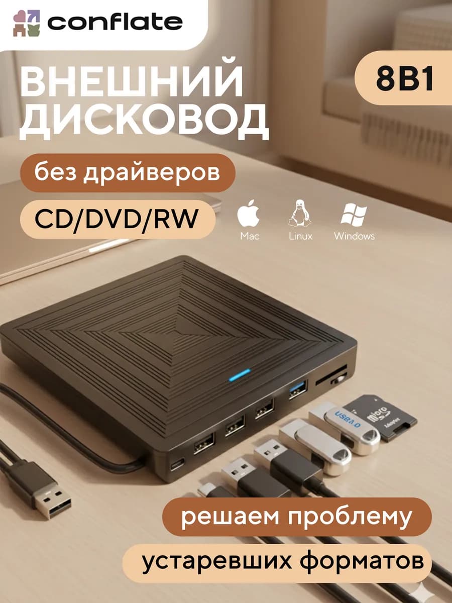 Внешний дисковод для ноутбука