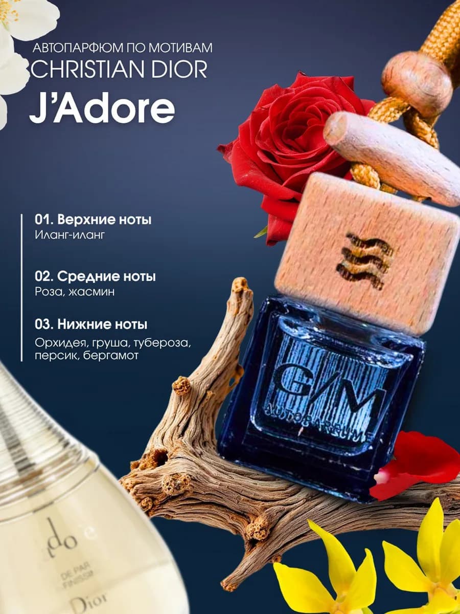 Ароматизатор в машину по мотивам природы J'adore