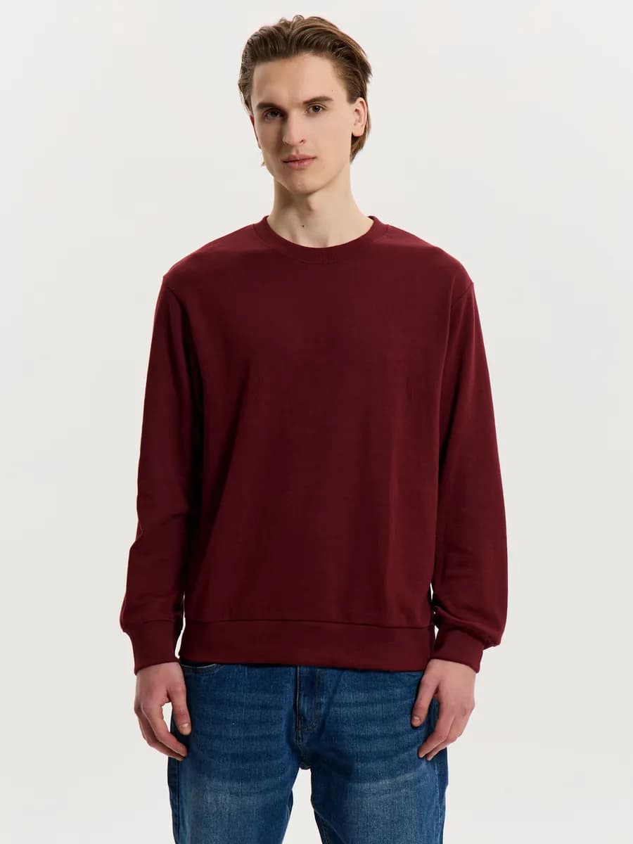 Толстовка свитшот оверсайз базовая