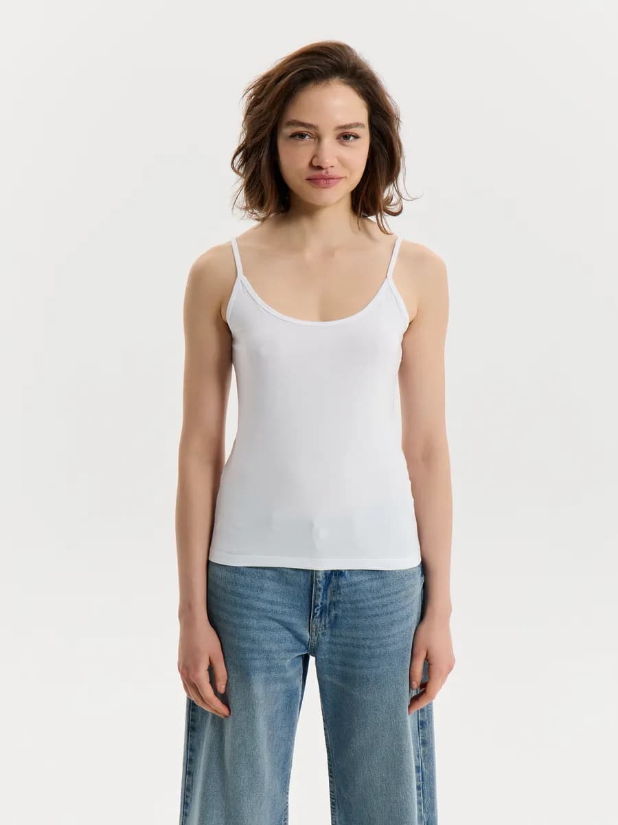 Майка базовая однотонная