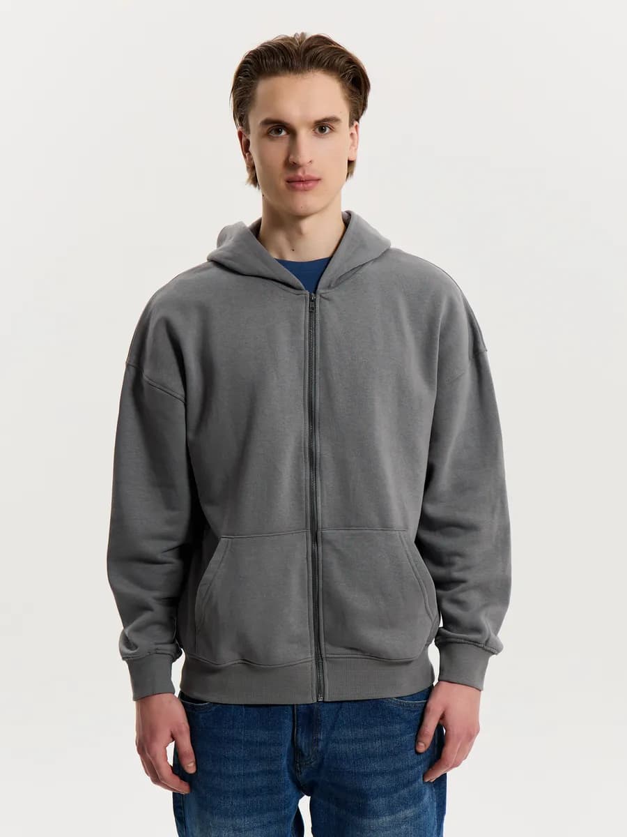 Толстовка оверсайз на молнии