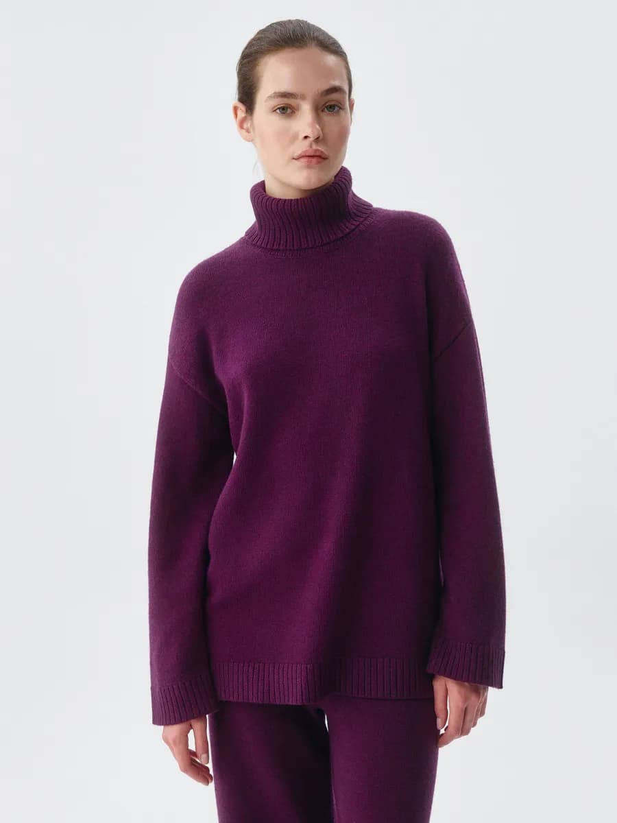 Вязаный джемпер с содержанием шерсти ангоры