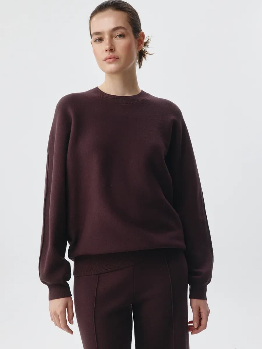 Вязаный джемпер жаккардовой вязки