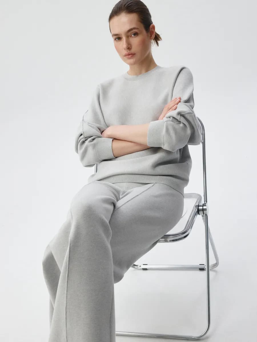 Вязаный джемпер жаккардовой вязки