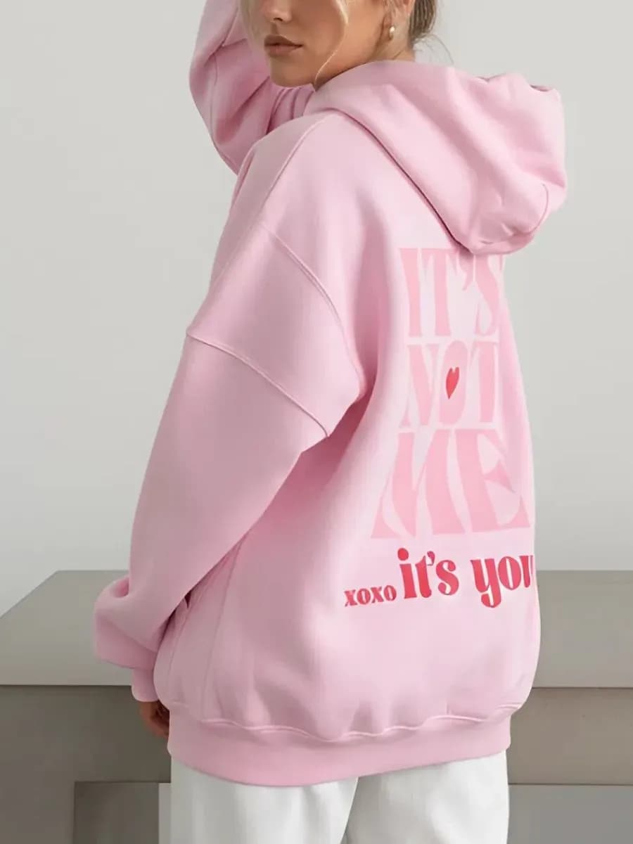 Худи оверсайз с капюшоном теплое с начесом