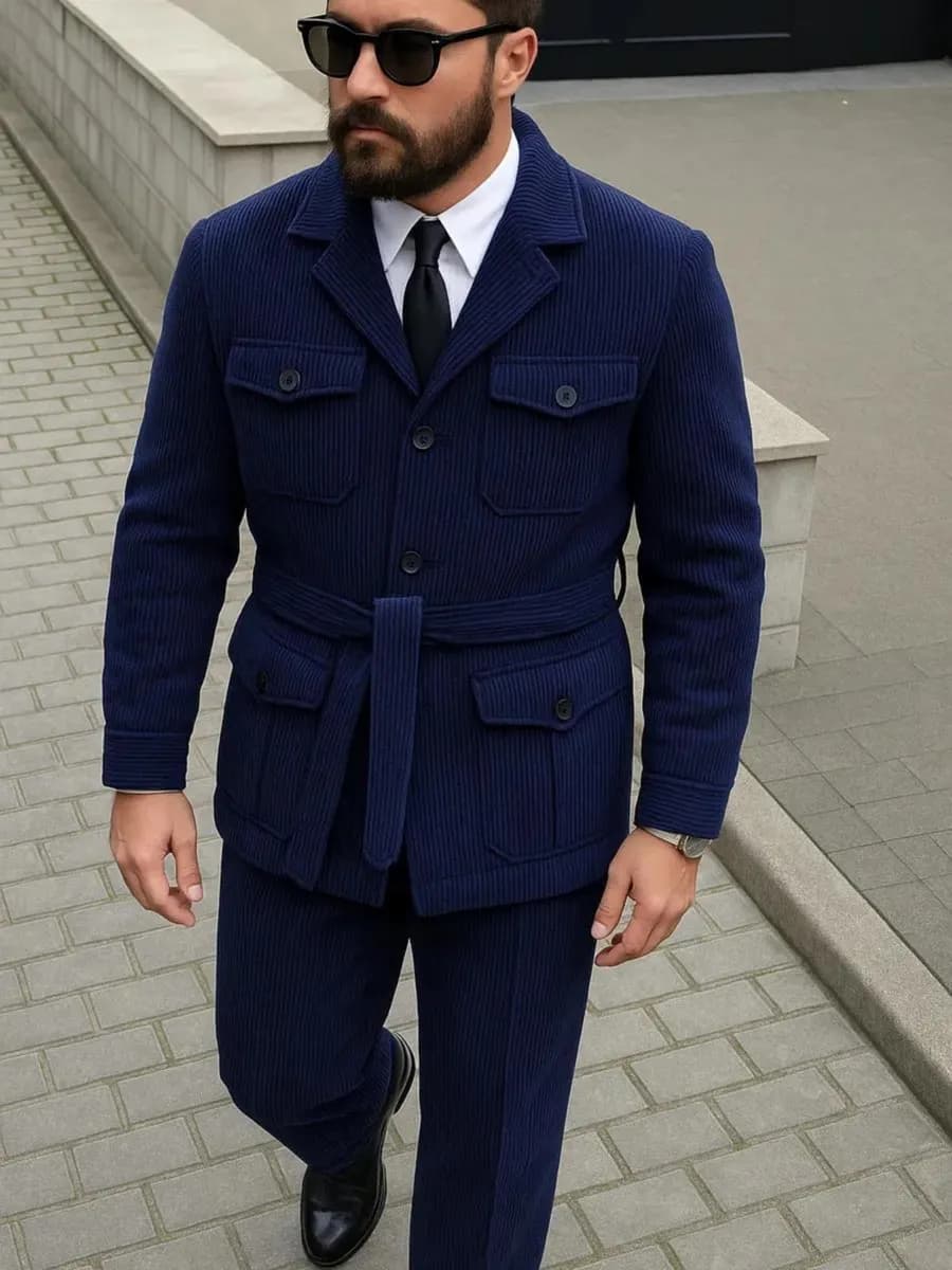 Костюм теплый вельветовый old money