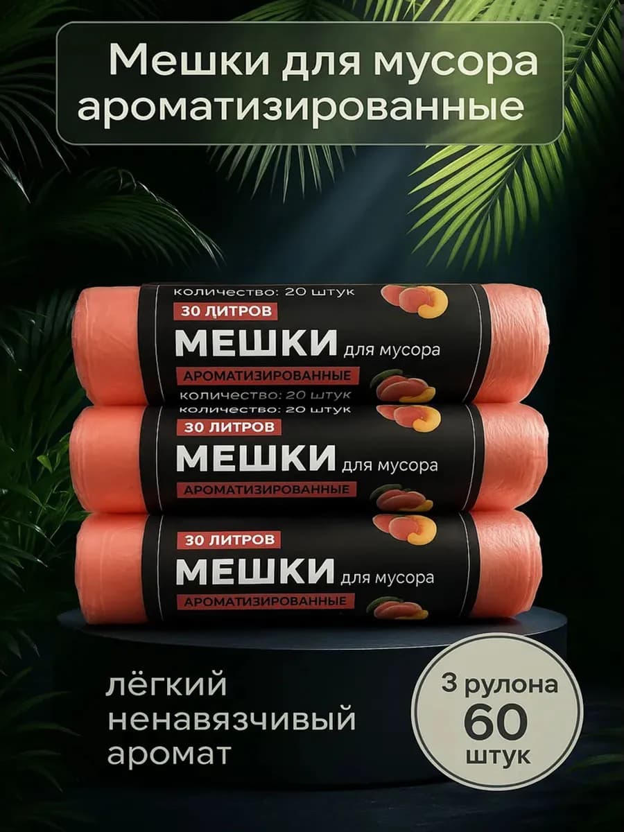Пакеты мусорные ароматизированные - фото 1