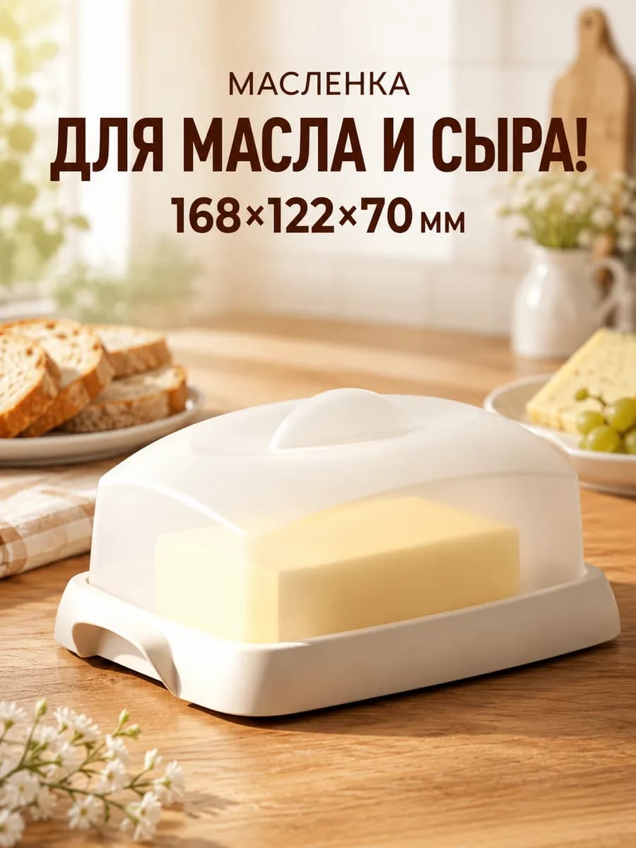 Масленка для сливочного масла с крышкой
