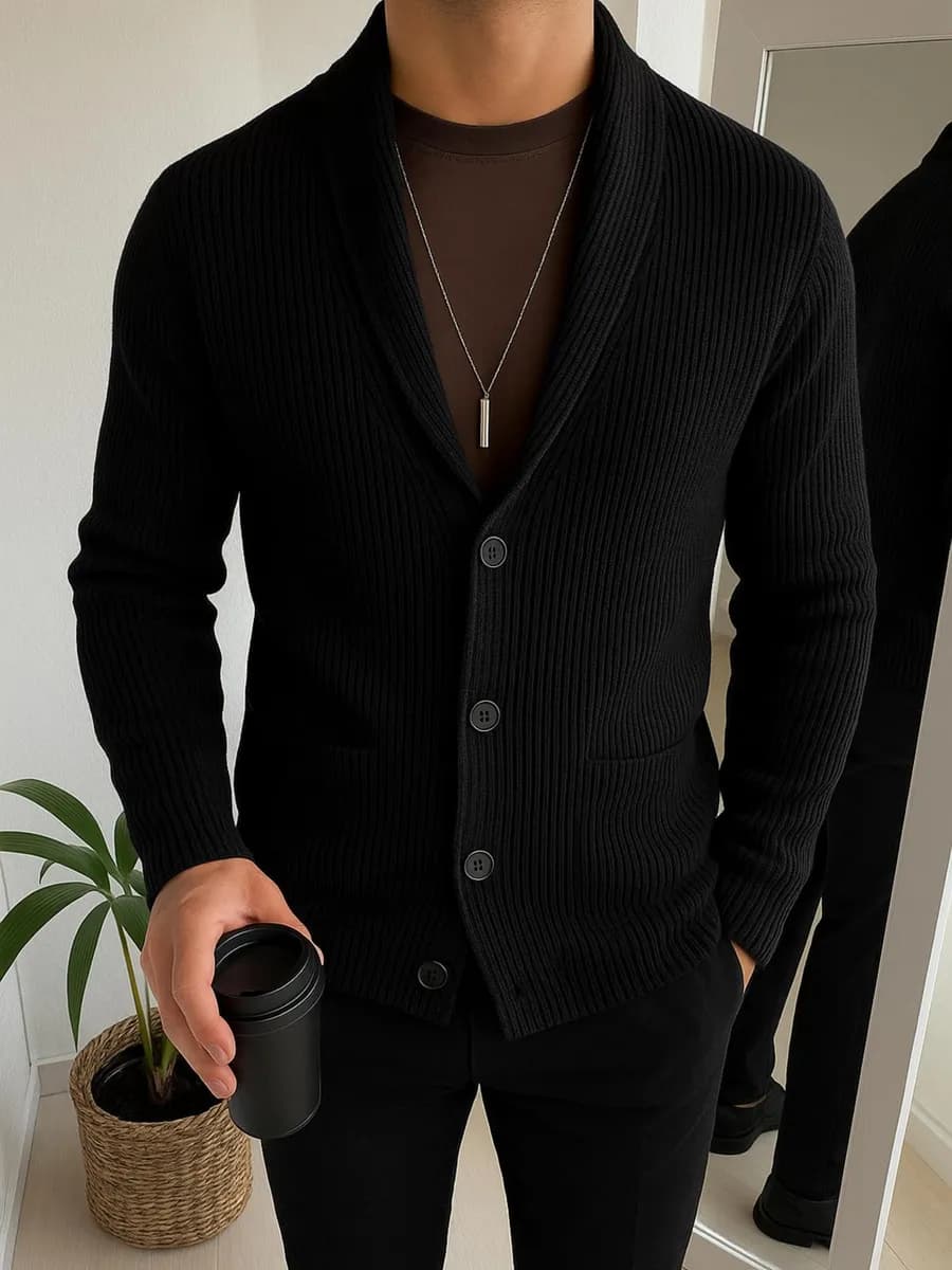 Кардиган вязаный на пуговицах