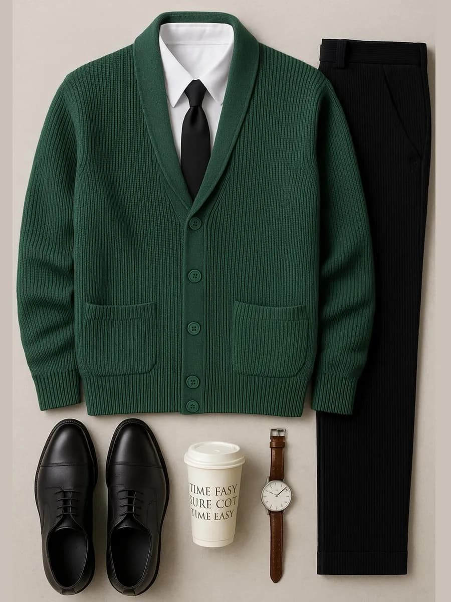 Кардиган вязаный на пуговицах