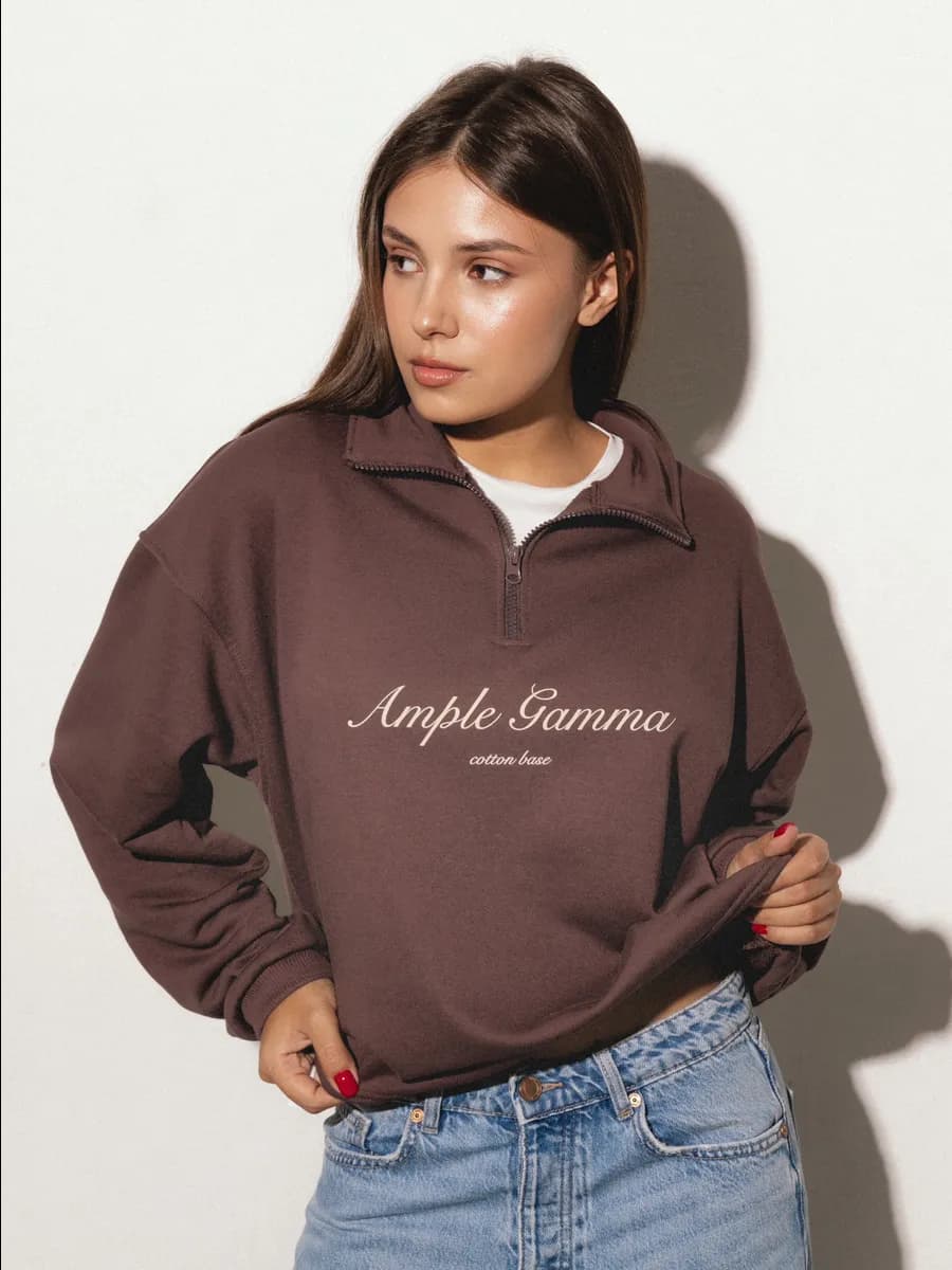 Свитшот полузамок без начеса