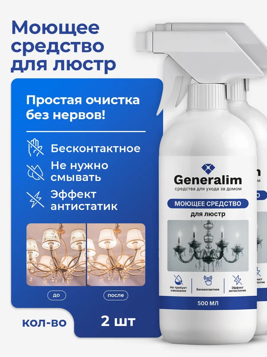 Спрей для мытья люстр