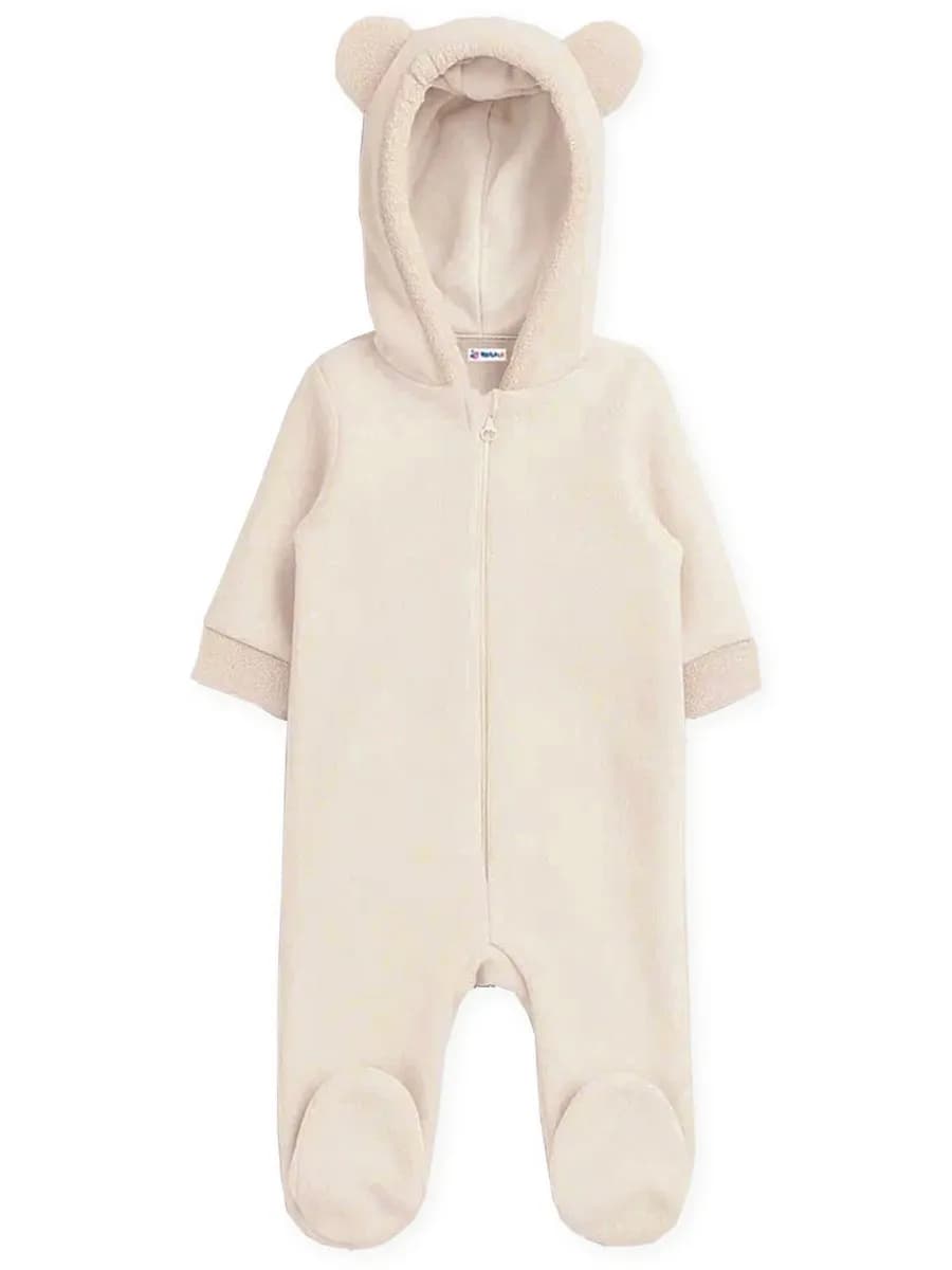Комбинезон для новорожденных малышей флисовый с капюшоном