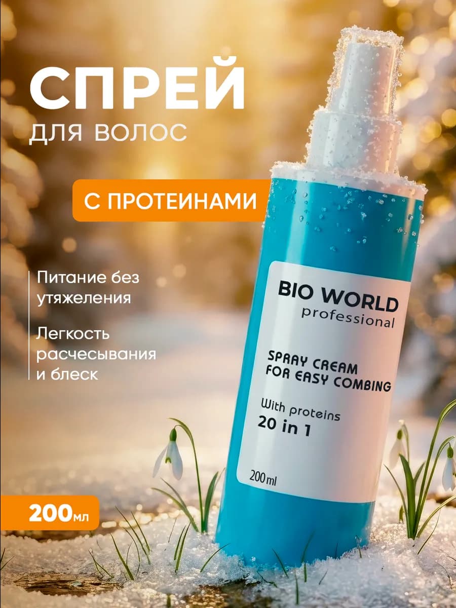 Термозащитный спрей для волос 20 в 1 с протеинами