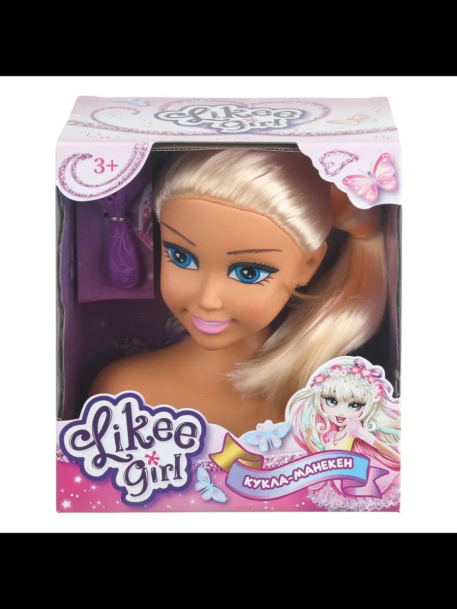 Кукла манекен с волосами для причесок и аксессуарами