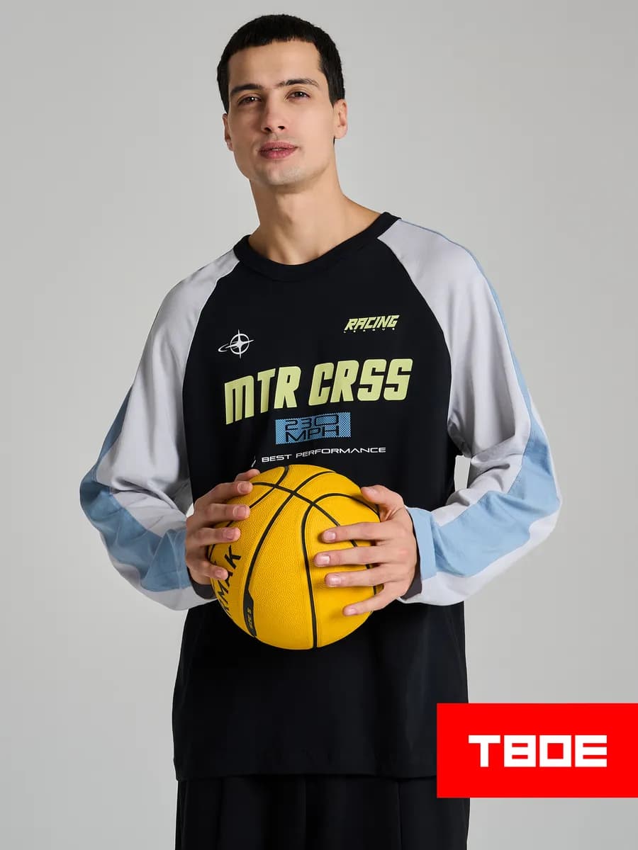 Лонгслив спортивный с надписью