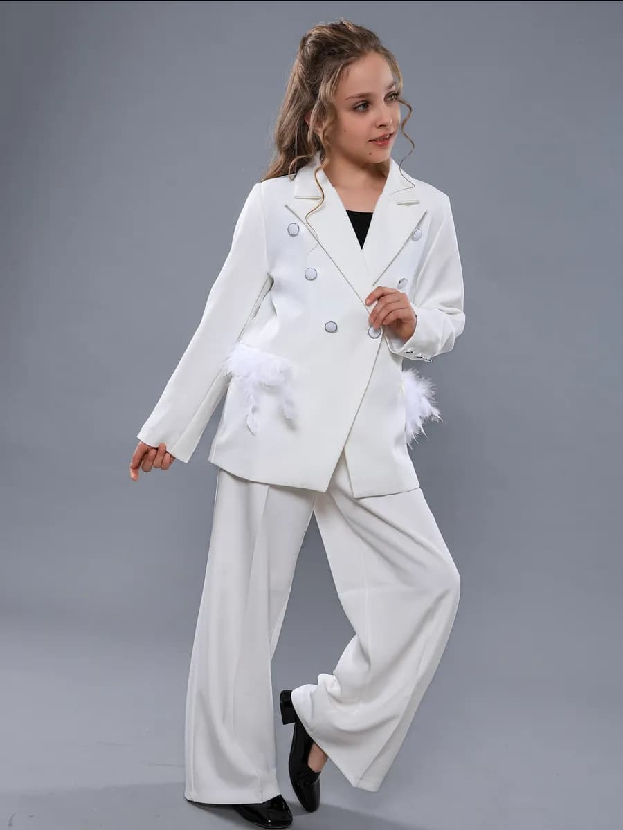 Костюм с брюками праздничный нарядный