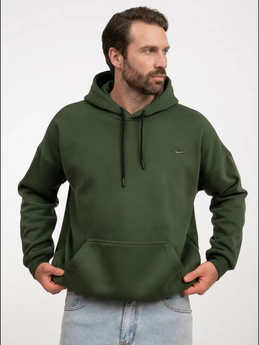 Худи оверсайз с капюшоном тёплое с начёсом